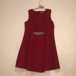 Shimering red dress